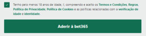 Para concluir o cadastro na Bet365, o usuário deve decidir se deseja receber notificações da empresa e, claro, aceitar a Política de Privacidade. Após isso, basta clicar no botão "Juntar" para finalizar o processo.